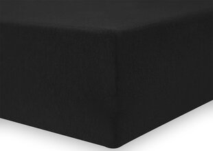 DecoKing jersey Nephrite Black collection paklodė su guma čiužiniui , 160x200 cm kaina ir informacija | Paklodės | pigu.lt