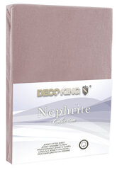 Хлопковая простыня NEPHRITE CAPPUCCINO 200-220 + 30 см цена и информация | Простыни | pigu.lt