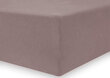 DecoKing Jersey Nephrite Collection Cappuccino paklodė su guma čiužiniui, 180x200 cm kaina ir informacija | Paklodės | pigu.lt