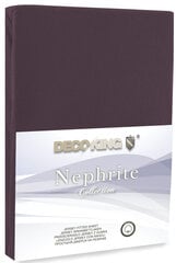 Хлопковая простыня NEPHRITE CHOC 160-180 + 30 см цена и информация | Простыни | pigu.lt