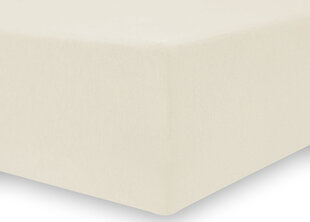 DecoKing трикотажная Nephrite Collection Cream простынь с резинкой, 200x220 см цена и информация | Простыни | pigu.lt