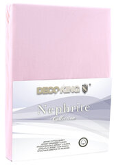 DecoKing jersey Nephrite Lilac collection paklodė su guma čiužiniui , 160x200 cm kaina ir informacija | Paklodės | pigu.lt