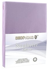 Хлопковая простыня NEPHRITE LILA 220-240 + 30 см цена и информация | Простыни | pigu.lt