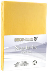 DecoKing jersey Nephrite Orange collection paklodė su guma čiužiniui , 200x220 cm kaina ir informacija | Paklodės | pigu.lt