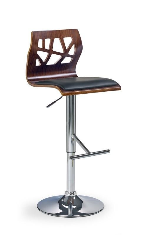 Baro kėdė Halmar H 34, juoda/ruda цена и информация | Virtuvės ir valgomojo kėdės | pigu.lt