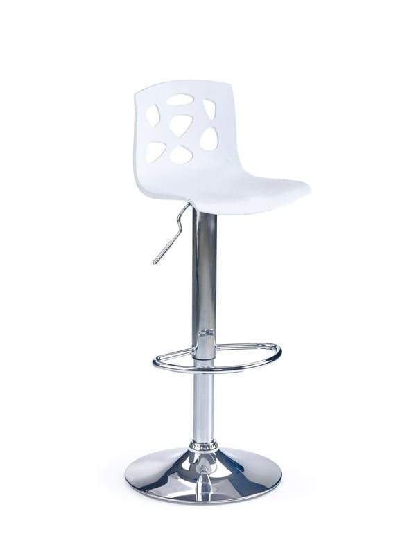 Baro kėdė Halmar H 48, balta цена и информация | Virtuvės ir valgomojo kėdės | pigu.lt