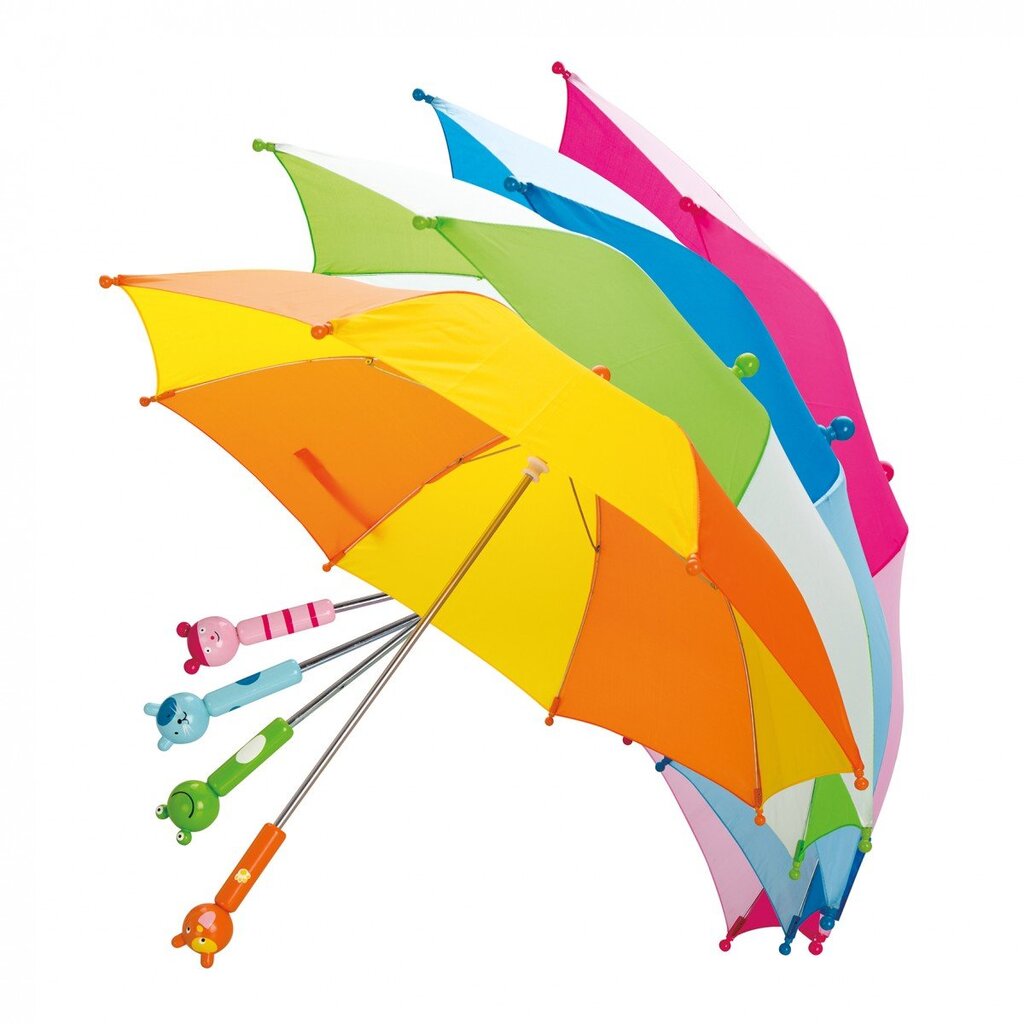 Spalvotas skėtis Bino, 1 vnt. kaina ir informacija | Aksesuarai vaikams | pigu.lt