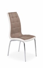 4-ių kėdžių komplektas Halmar K, rudas/baltas kaina ir informacija | Virtuvės ir valgomojo kėdės | pigu.lt