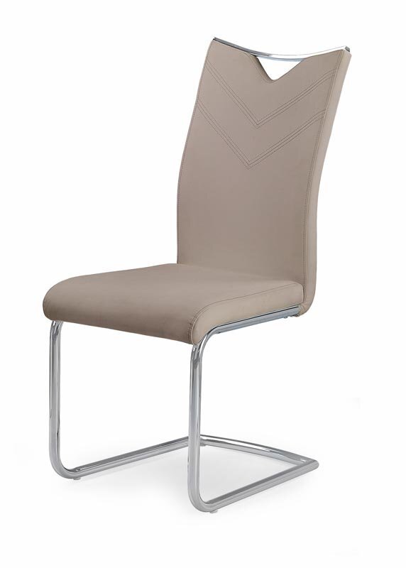 4-ių kėdžių komplektas Halmar K 224, smėlio spalvos цена и информация | Virtuvės ir valgomojo kėdės | pigu.lt