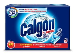 Смягчитель воды Calgon 2-в-1, таблетки, 30 шт цена и информация | Средства для стирки | pigu.lt