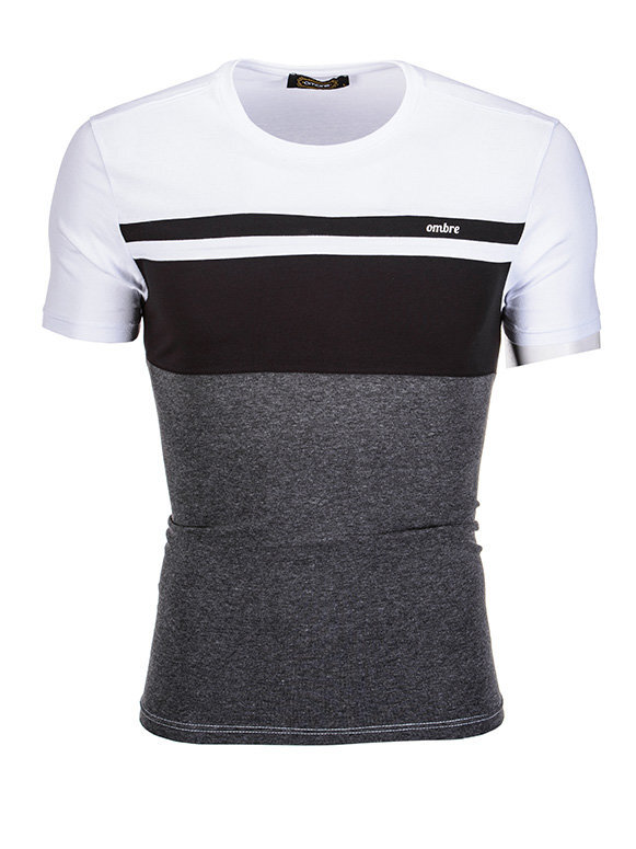 Vyriški marškinėliai Ombre S844 L kaina ir informacija | Vyriški marškinėliai | pigu.lt