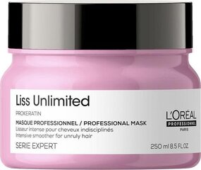 Разглаживающая маска для волос L'Oreal Professionnel Liss Unlimited Expert, 250 мл цена и информация | Средства для укрепления волос | pigu.lt
