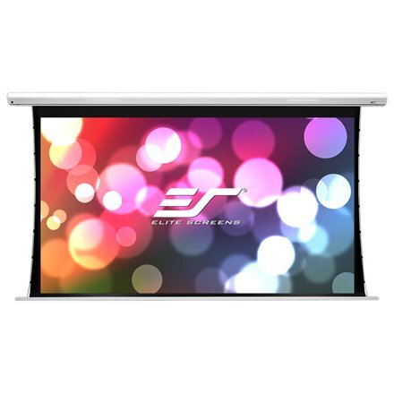 Elite Screens Saker Tab-Tension Series SKT120XHW-E10 Diagonal 120 ", 16:9, Viewable screen width (W) 266 cm, White цена и информация | Projektorių ekranai | pigu.lt