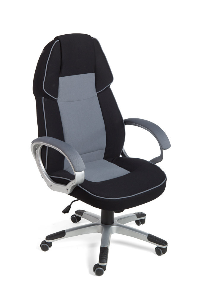 Biuro kėdė Santiago, juoda/pilka kaina ir informacija | Biuro kėdės | pigu.lt