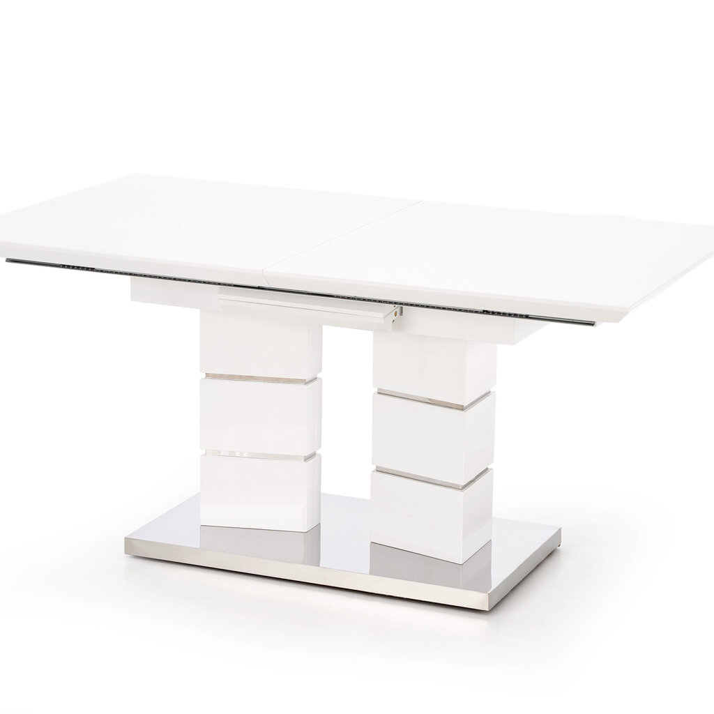 Išskleidžiamas stalas Halmar Lord, baltas kaina ir informacija | Virtuvės ir valgomojo stalai, staliukai | pigu.lt