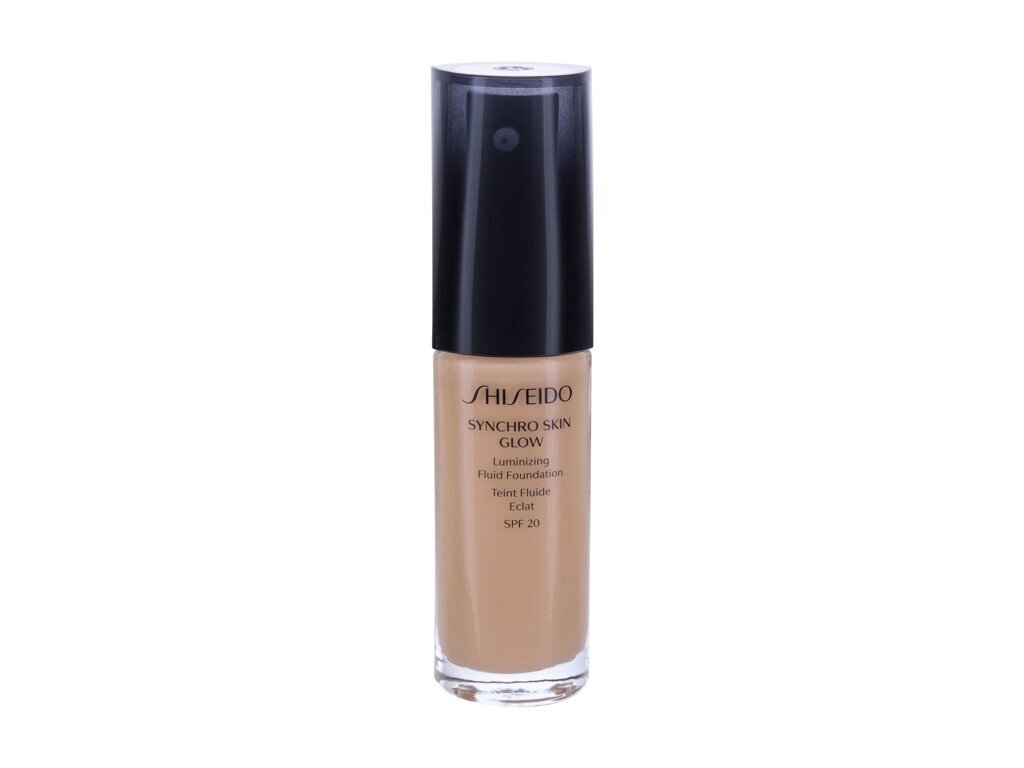Makiažo pagrindas Shiseido Synchro Skin Glow Luminizing Fluid Golden 4, 30 ml цена и информация | Makiažo pagrindai, pudros | pigu.lt