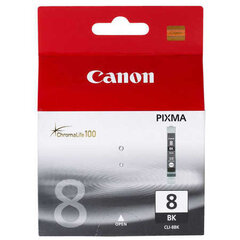 Rašalo kasetė Canon CLI-8 BK, juoda kaina ir informacija | Kasetės rašaliniams spausdintuvams | pigu.lt