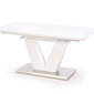 Išskleidžiamas stalas Halmar Mistral, baltas kaina ir informacija | Virtuvės ir valgomojo stalai, staliukai | pigu.lt