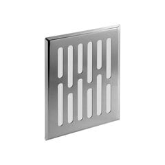 Ventiliacinės grotelės Awenta, 10*14, metalo spalvos kaina ir informacija | Vonios ventiliatoriai | pigu.lt