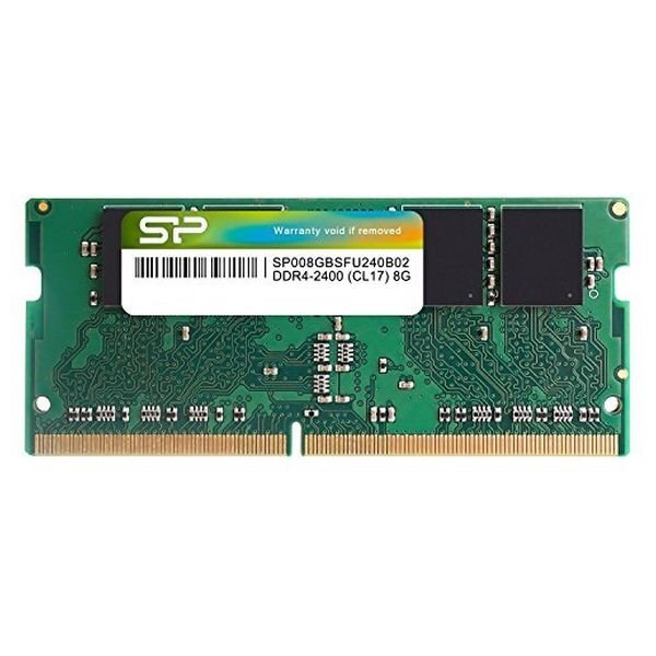 Silicon Power DDR4 SODIMM 8GB 2400MHz CL17 (SP008GBSFU240B02) kaina ir informacija | Operatyvioji atmintis (RAM) | pigu.lt