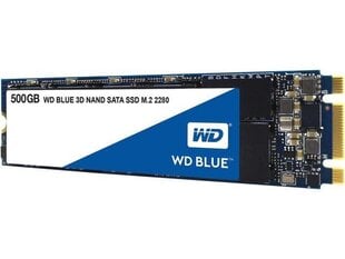 Western Digital 500GB SATA3 (WDS500G2B0B) kaina ir informacija | Vidiniai kietieji diskai (HDD, SSD, Hybrid) | pigu.lt