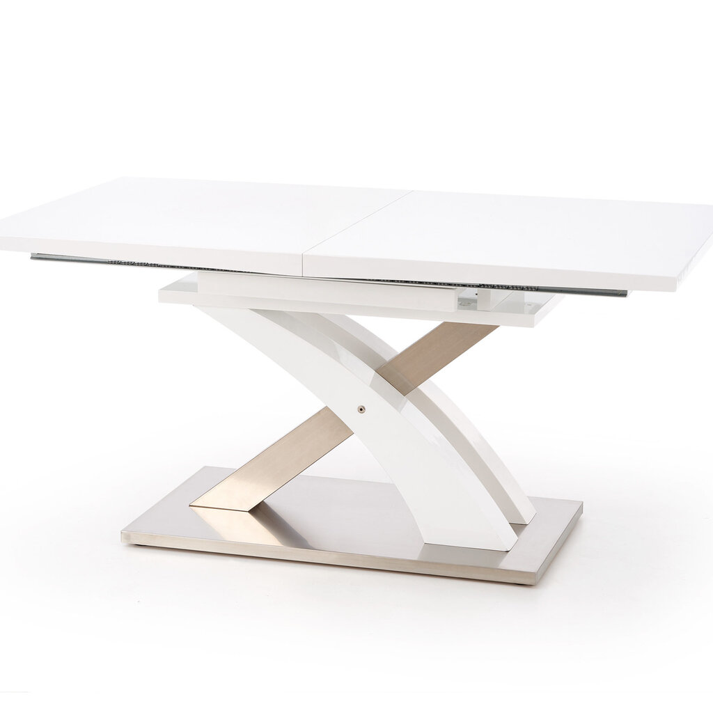 Išskleidžiamas stalas Halmar Sandor 2, baltas kaina ir informacija | Virtuvės ir valgomojo stalai, staliukai | pigu.lt