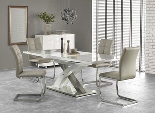 Складной cтол Halmar Sandor 2, серый/белый цена и информация | Кухонные и обеденные столы | pigu.lt
