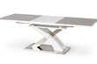 Išskleidžiamas stalas Halmar Sandor 2, pilkas/baltas kaina ir informacija | Virtuvės ir valgomojo stalai, staliukai | pigu.lt