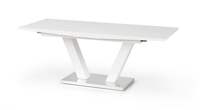 Išskleidžiamas stalas Halmar Vision, baltas kaina ir informacija | Virtuvės ir valgomojo stalai, staliukai | pigu.lt