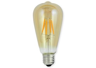 LED lemputė E27 4W ST64 Filament Retro Amber - šiltai balta (2000K) kaina ir informacija | Elektros lemputės | pigu.lt