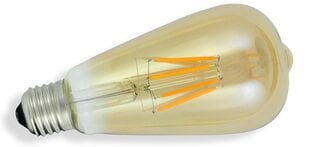 LED lemputė E27 4W ST64 Filament Retro Amber - šiltai balta (2000K) kaina ir informacija | Elektros lemputės | pigu.lt