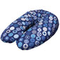 Maitinimo pagalvė CebaBaby dżersej, MULTI (190x35), mėlyni apskritimai цена и информация | Maitinimo pagalvės | pigu.lt