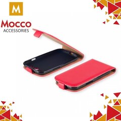 Вертикально открывающийся чехол Mocco Kabura Rubber Case для Huawei P8 Lite (2017), Красный цена и информация | Чехлы для телефонов | pigu.lt