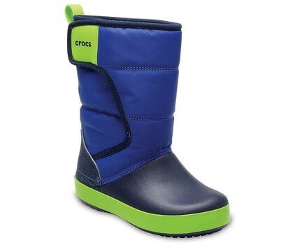 Crocs™ žieminiai batai LodgePoint Snow Boot, Blue Jean/Navy kaina ir informacija | Žieminiai batai vaikams | pigu.lt