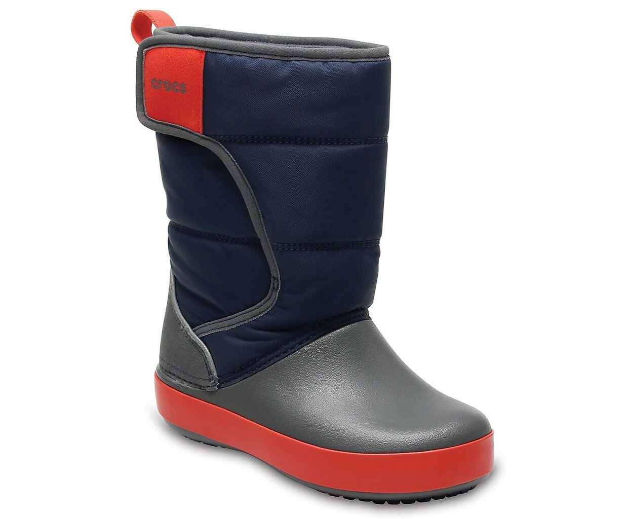 Crocs™ žieminiai batai LodgePoint Snow Boot, K Nvy/Sgy kaina ir informacija | Žieminiai batai vaikams | pigu.lt