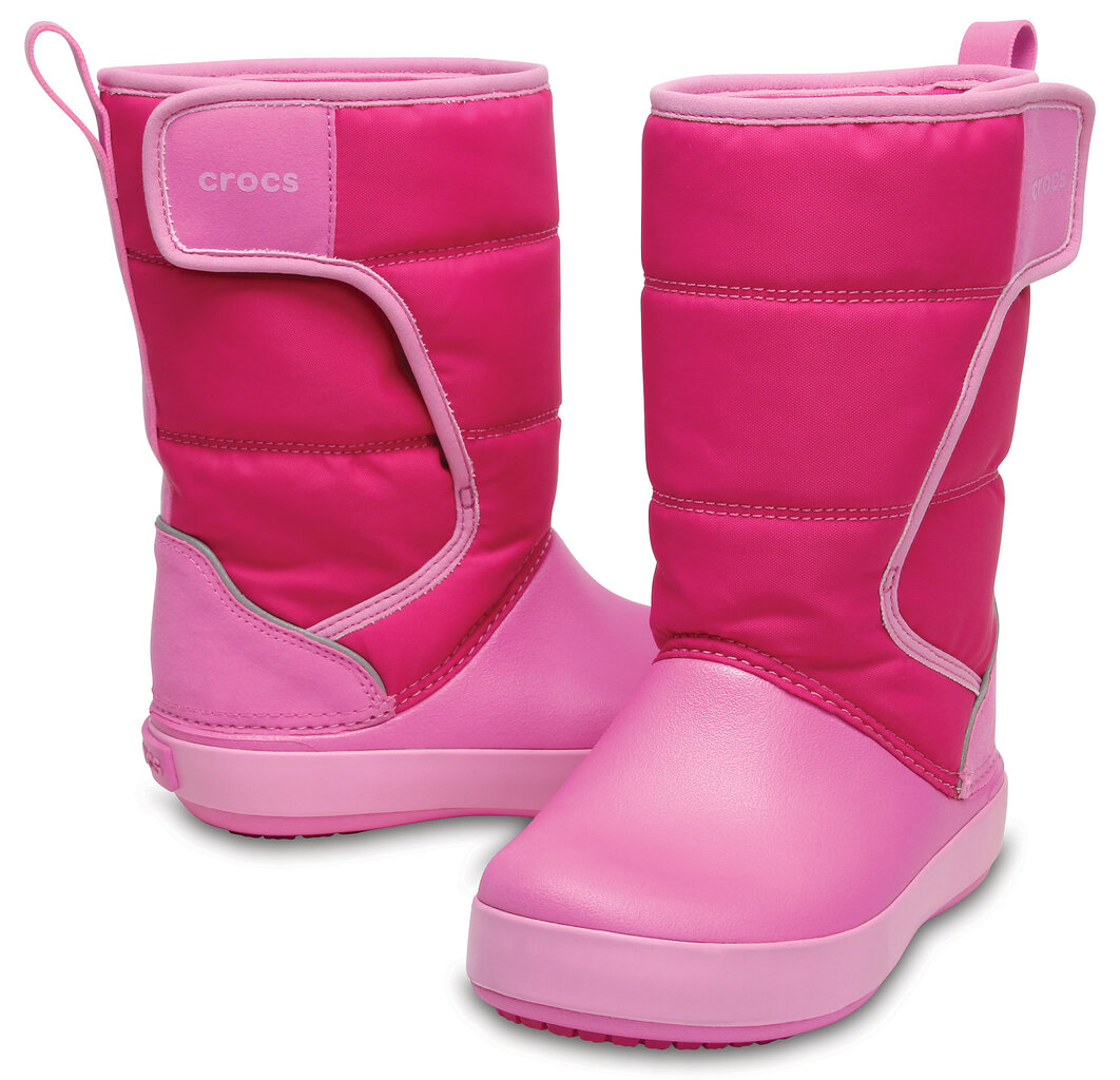 Crocs™ žieminiai batai LodgePoint Snow Boot, K CPk/PtPk цена и информация | Žieminiai batai vaikams | pigu.lt