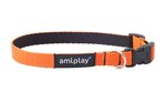 Amiplay reguliuojamas antkaklis Twist, L, oranžinis  