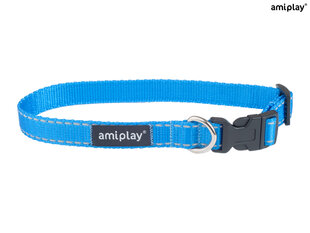 Amiplay reguliuojamas​ antkaklis Reflective, XL, mėlynas kaina ir informacija | Antkakliai, petnešos šunims | pigu.lt