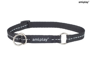 Полу-удушающий ошейник Amiplay Reflective, M, черный цена и информация | Ошейники, подтяжки для собак | pigu.lt