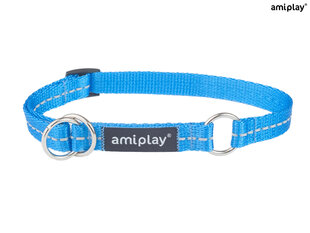 Полу-удушающий ошейник Amiplay Reflective, M, синий цена и информация | Ошейники, подтяжки для собак | pigu.lt