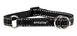 Amiplay pusiau smaugiamas antkaklis Reflective, XL, juodas цена и информация | Ошейники, подтяжки для собак | pigu.lt