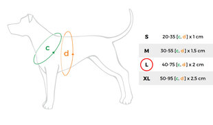Amiplay регулируемые шлейки Reflective, L, красные  цена и информация | Ошейники, подтяжки для собак | pigu.lt