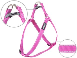 Reguliuojamos petnešos Ami Play Harness Reflective, rožinės, įvairių dydžių kaina ir informacija | Antkakliai, petnešos šunims | pigu.lt