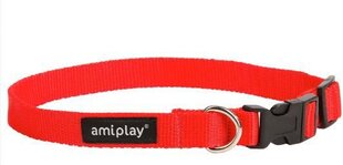 Регулируемый ошейник Amiplay Basic, L, красный цена и информация | Ошейники, подтяжки для собак | pigu.lt