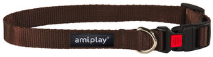Amiplay​ ошейник с замком Basic, коричневый цвет цена и информация | Ошейники, подтяжки для собак | pigu.lt