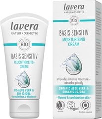 Увлажняющий крем для лица Lavera Basis Sensitive 50 мл цена и информация | Кремы для лица | pigu.lt