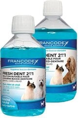 Francodex Fresh dent burnos higienos skystis šunims ir katėms, 500 ml kaina ir informacija | Priežiūros priemonės gyvūnams | pigu.lt