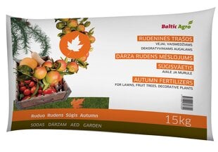 Осеннее удобрение для огорода Baltic Agro, 15 кг цена и информация | Baltic Agro Удобрения | pigu.lt