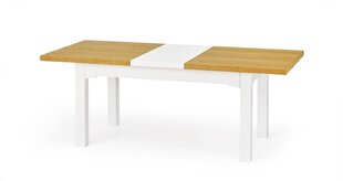 Складной cтол Halmar Leonardo, белый / дубовый цвет цена и информация | Кухонные и обеденные столы | pigu.lt