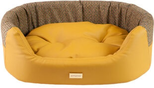 Amiplay кроватка Ellipse 2 в 1 Morgan, S, желтый цена и информация | Лежаки, домики | pigu.lt